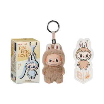 POP MART THE MONSTERS (LABUBU) Pin for Love Series-Vinyl Plush Pendant (A-M) B