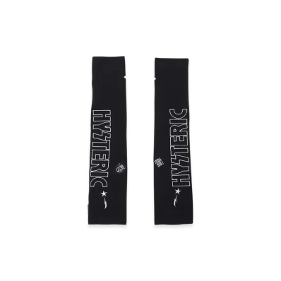 HYSTERIC GLAMOUR Logo Embroidery Arm Warmers "Black"