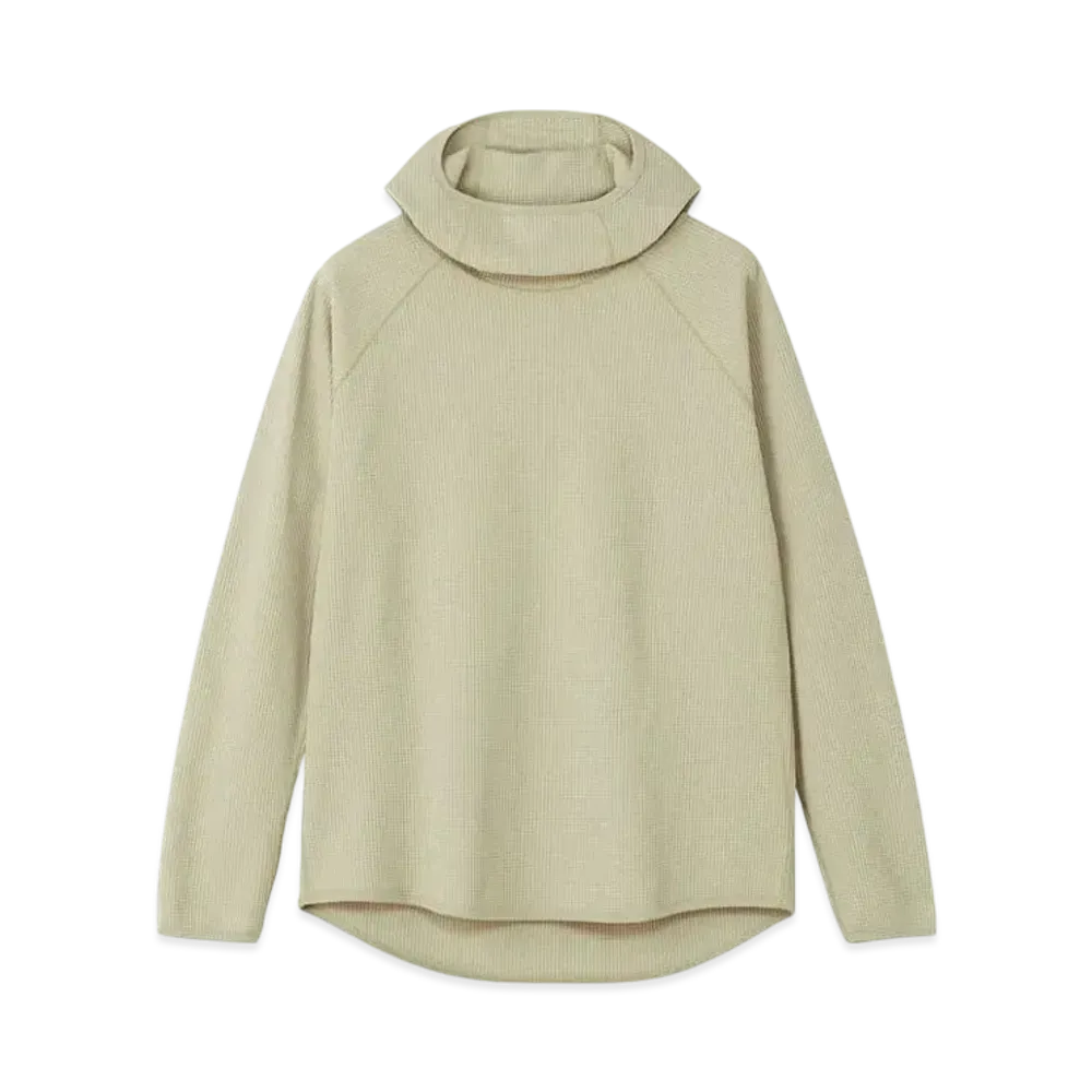 Goldwin Waffle Light Long Sleeve Hoodie (Unisex) "OarkBeige"