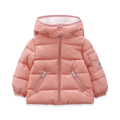 MONCLER Kids Jacket With Logo And Hood "Pink"