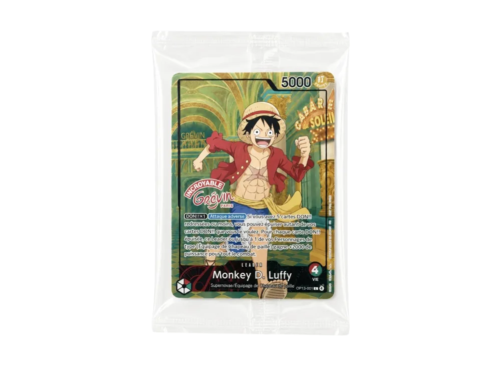 モンキー・D・ルフィ L [OP13-001]【フランス語版】(プロモーションカード「ONE PIECE × グレヴァン美術館」)