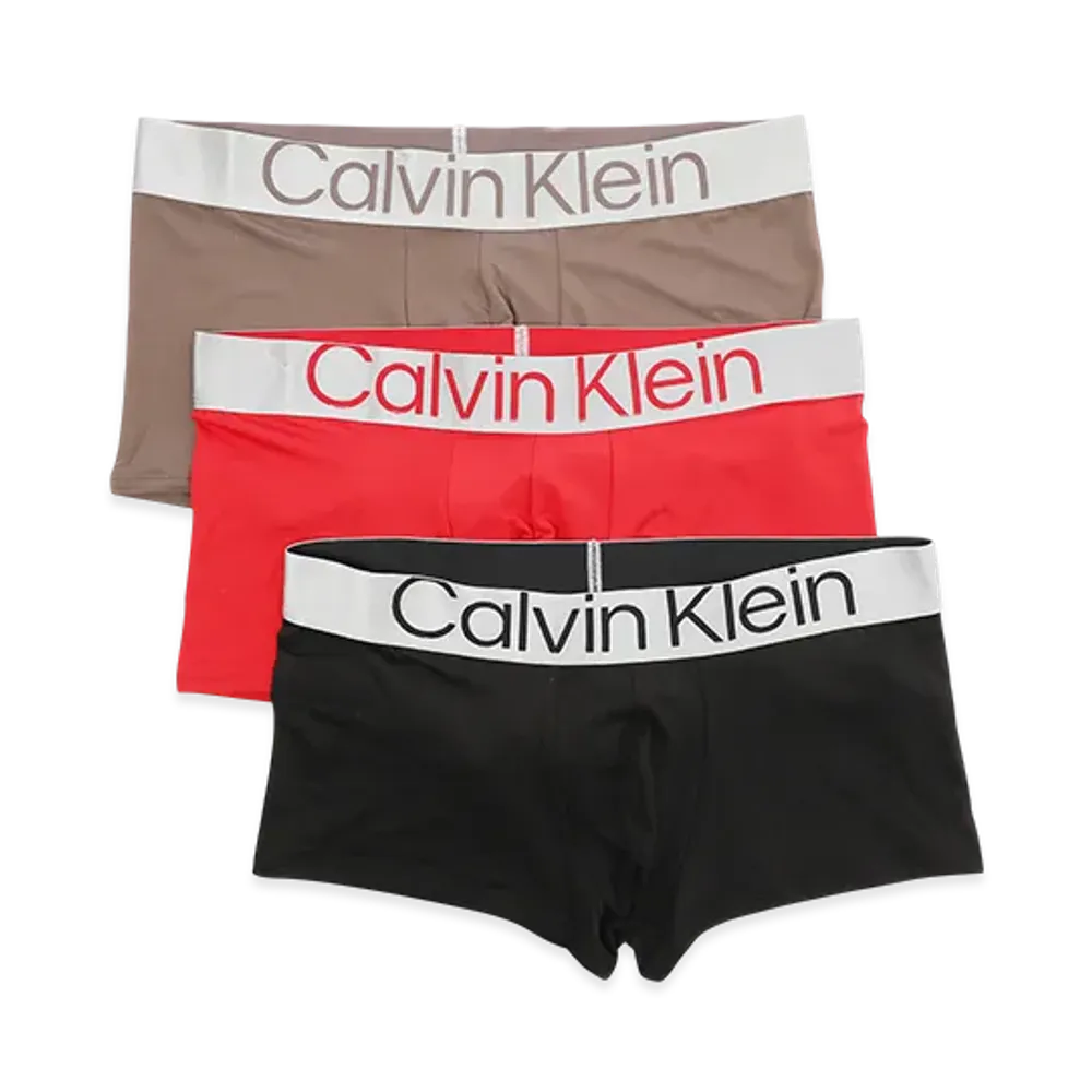 Calvin Klein Boxer Briefs "Tan/Berry/Black"