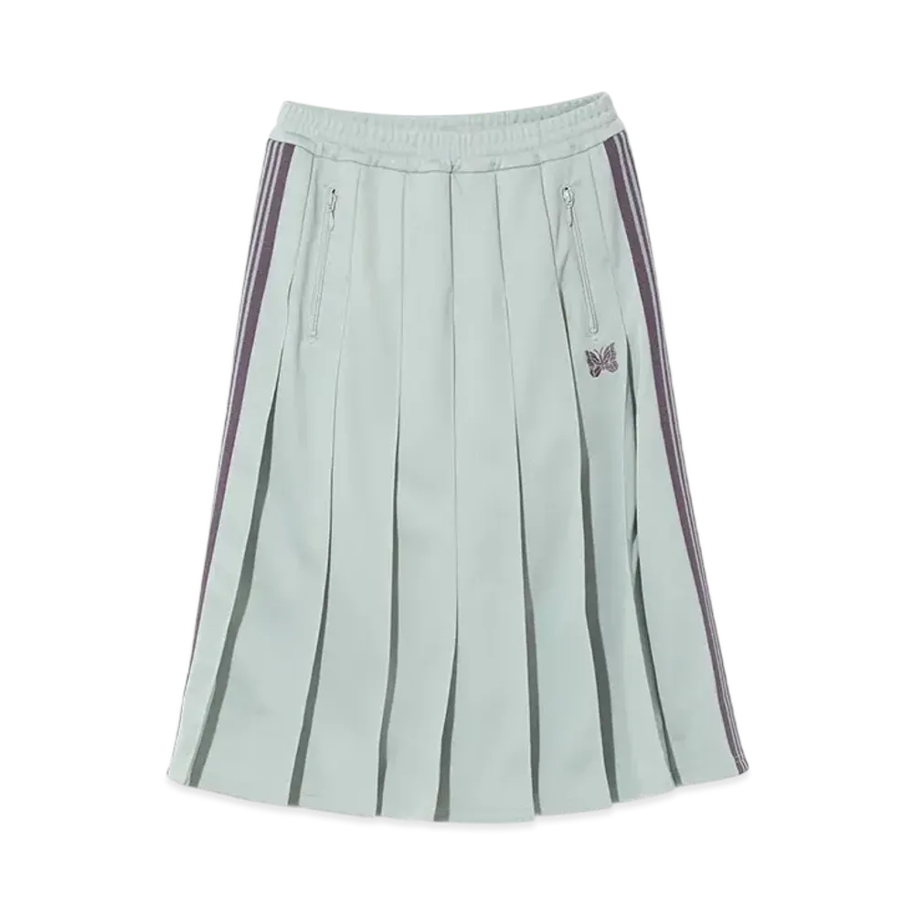 NEEDLES Pleated Track Skirt - Poly Smooth "Blue"