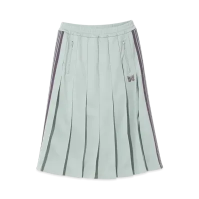 NEEDLES Pleated Track Skirt - Poly Smooth "Blue"