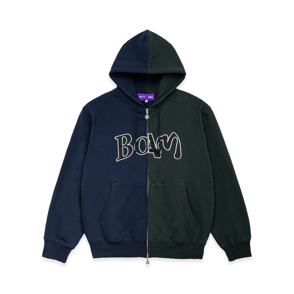 BoTT x PAM Logo Split Hoodie "Navy/Green"