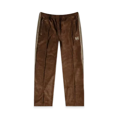NEEDLES Narrow Track Pants Velour "Brown"