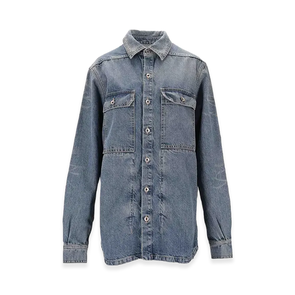 Rick Owens Women's Outershirt "Medium Wash"