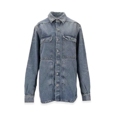 Rick Owens Women's Outershirt "Medium Wash"