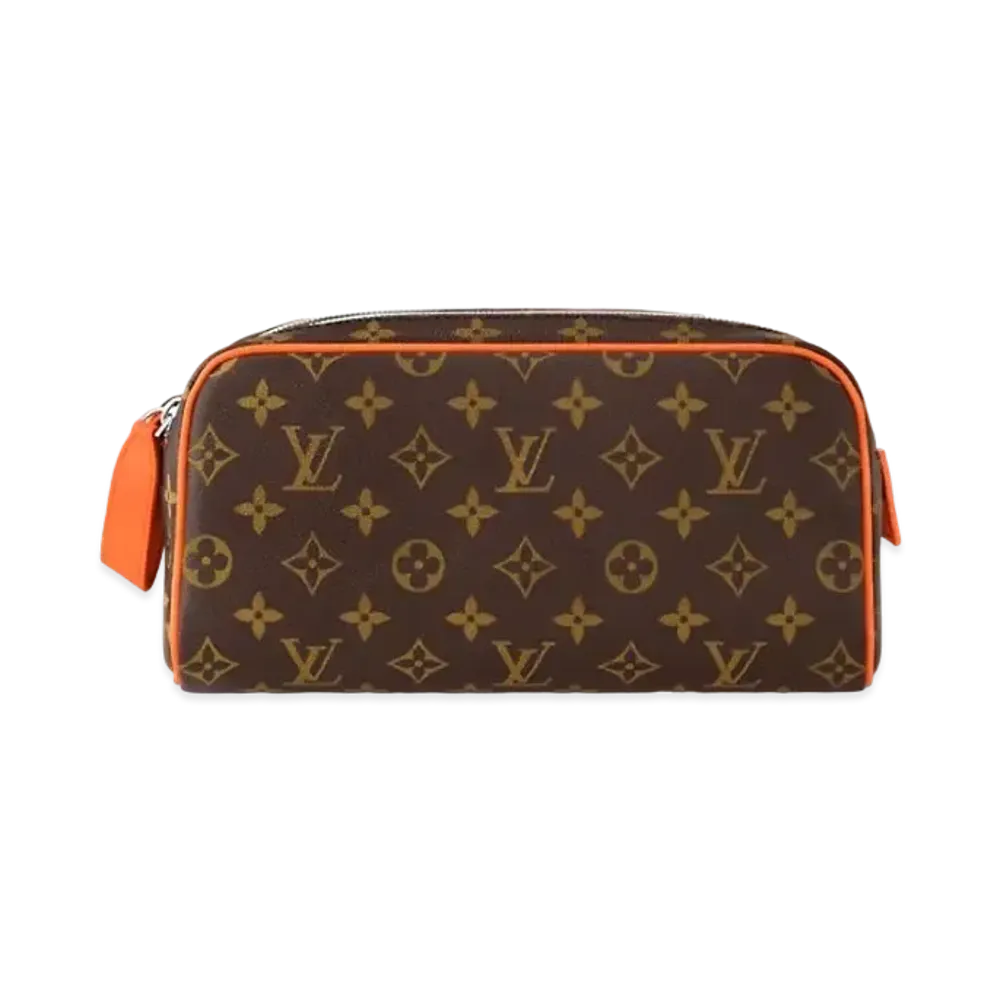Louis Vuitton Dopp Kit Monogram Macassar "Volcano Orange"