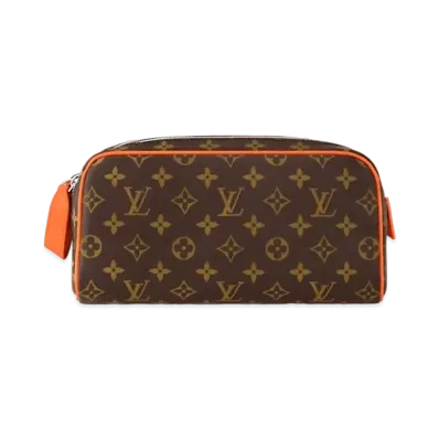 Louis Vuitton Dopp Kit Monogram Macassar "Volcano Orange"