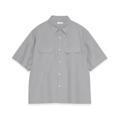 nanamica Regular Collar End On End S/S Shirt "Gray"