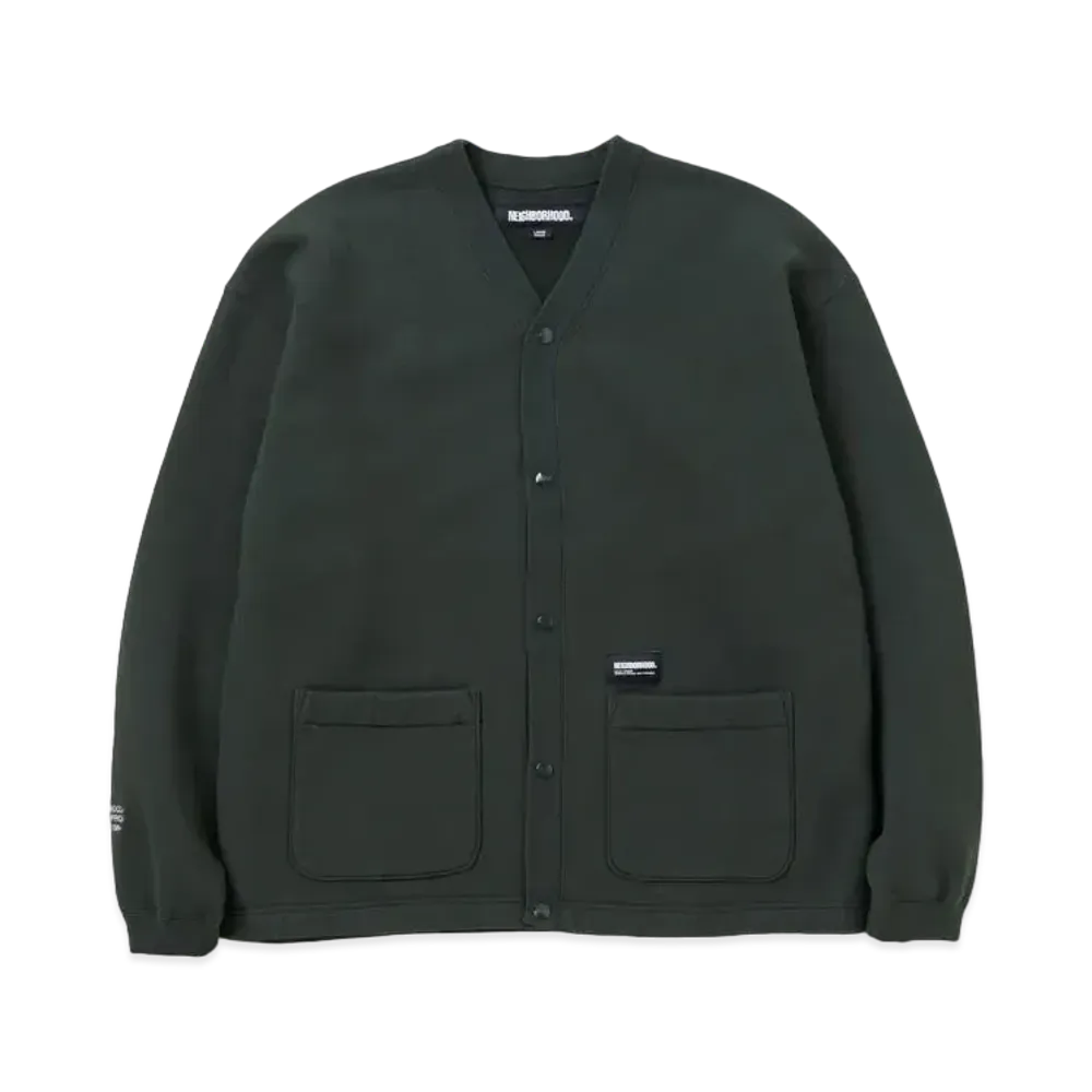 NEIGHBORHOOD Plain Sweatcardigan LS "Green"