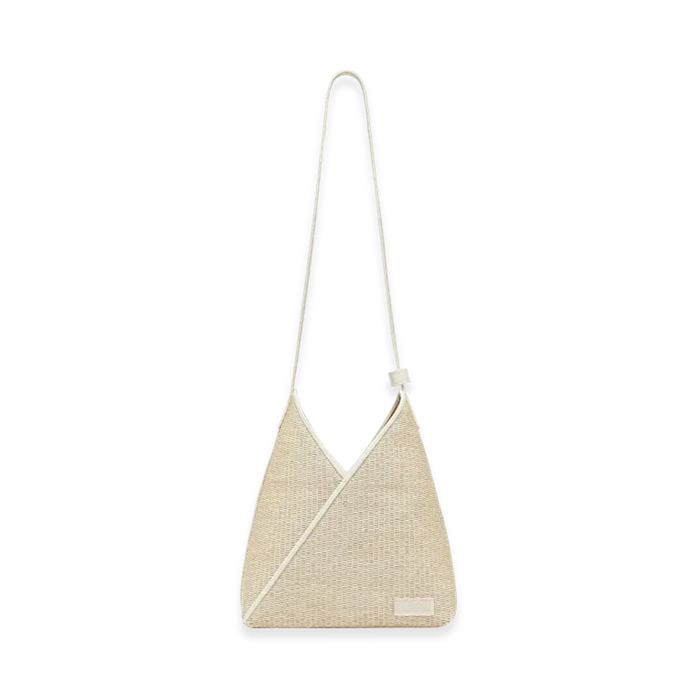 MM6 Maison Margiela Raffia Shoulder Bag "Brown"