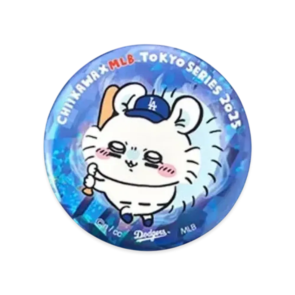 MLB x Chiikawa Tokyo Series Hologram Badge Momonga "Blue"