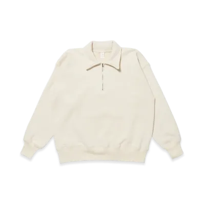 T.T Taiga Takahashi LOT.611 Half Zip Sweat Shirt "Ivory"