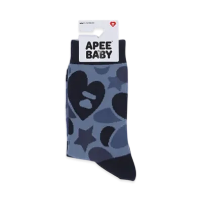 A BATHING APE APEE Camo Socks #1 "Blue"