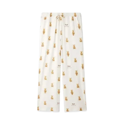 GELATO PIQUE x Steiff Homme James Pattern Long Pants "Cream"