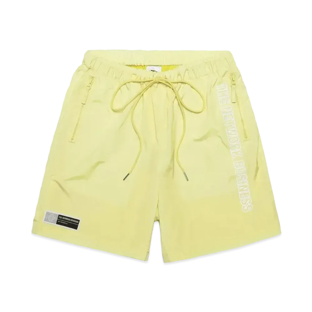 THE NETWORK BUSINESS Nylon Short Pants "Yellow" TNBP011-0203