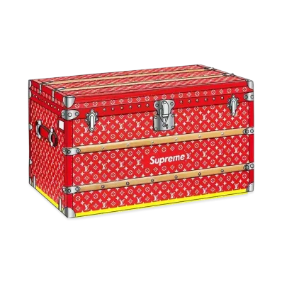Supreme x Louis Vuitton Malle Courrier 90 Trunk "Red"