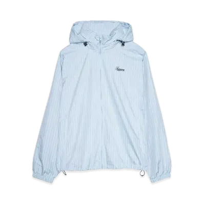 Supreme Reflective Pinstripe Track Jacket "Light Blue"