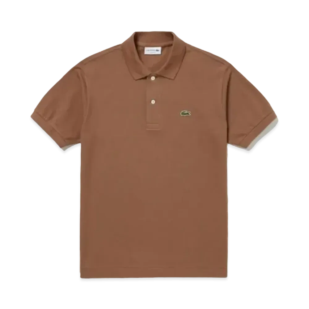 LACOSTE L.12.12 Short Sleep Polo Shirt "Light Brown"