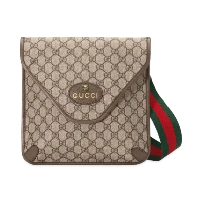 GUCCI Neo Vintage GG Medium Messenger GG Supreme Canvas "Beige/Ebony"