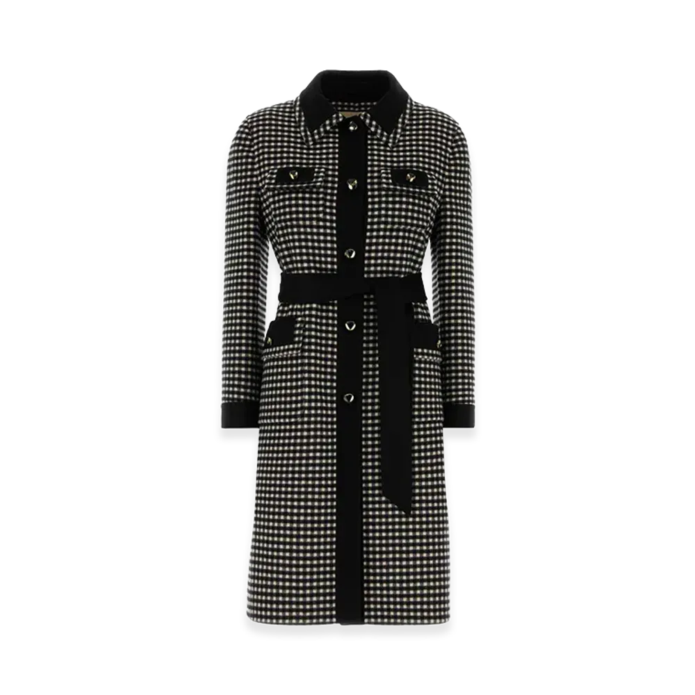 Valentino Women's Embroidered Wool Coat "Printed"