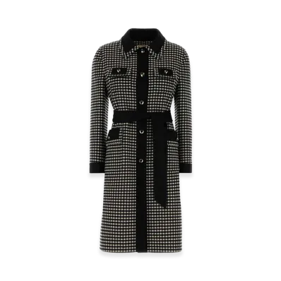 Valentino Women's Embroidered Wool Coat "Printed"