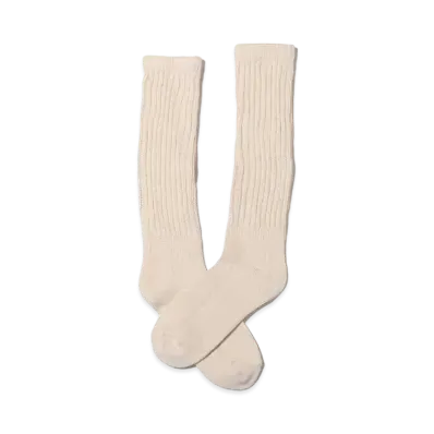 atmos pink Basic Color Loose Socks "Natral"