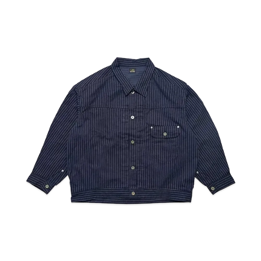 MFC STORE x Lee Dobon Denim Jacket "Navy Stripe"