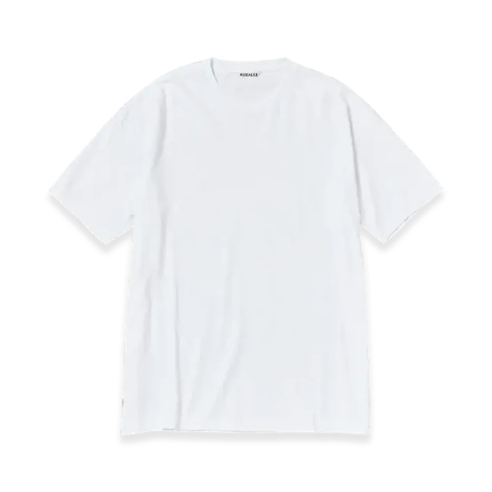 AURALEE Seamless Crew Neck T-Shirt "White"