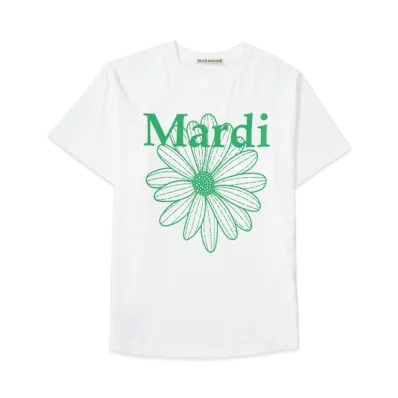 Mardi Mercredi T-Shirt Flowermardi "White Green"