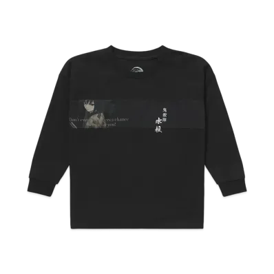 graniph x DEMON SLAYER Giyu Tomioka Kids Drop Shoulder Long Sleeve T-Shirt "Black"