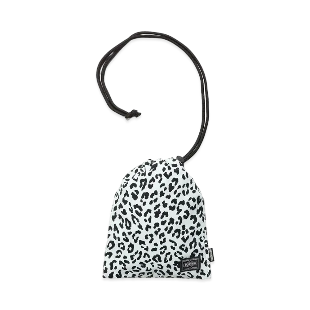 WACKO MARIA PORTER / LEOPARD SHOULDER POUCH "Mint"
