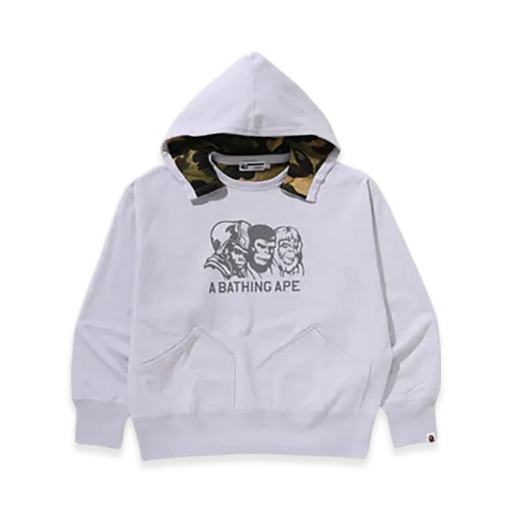 A BATHING APE Double Face Pullover Hoodie Bape Legacy "Gray"