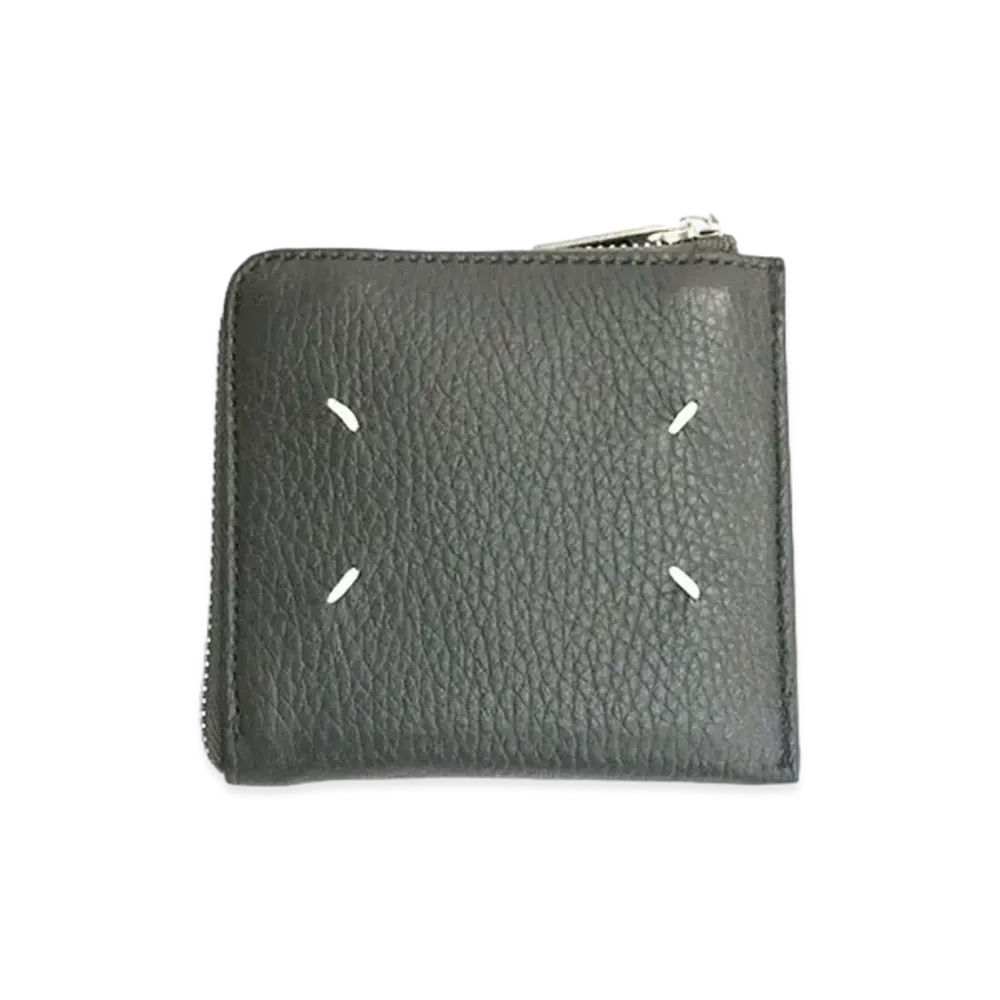 Maison Margiela Zip Leather Wallet "Gray"