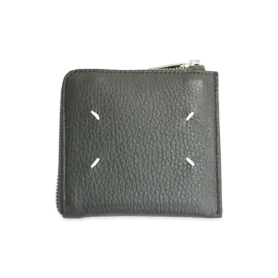 Maison Margiela Zip Leather Wallet "Gray"