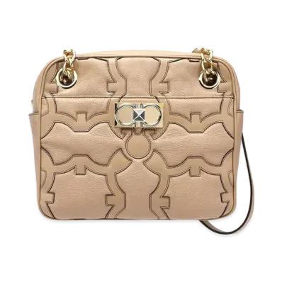 Salvatore Ferragamo Shoulder Bag "Cashew"