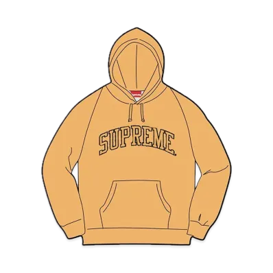 Supreme Glitter Arc Hooded Sweatshirt "Gold"