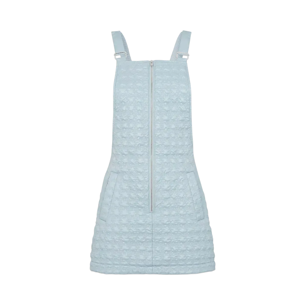 FENDI Women's Quilted Nylon Dress "Light Blue"