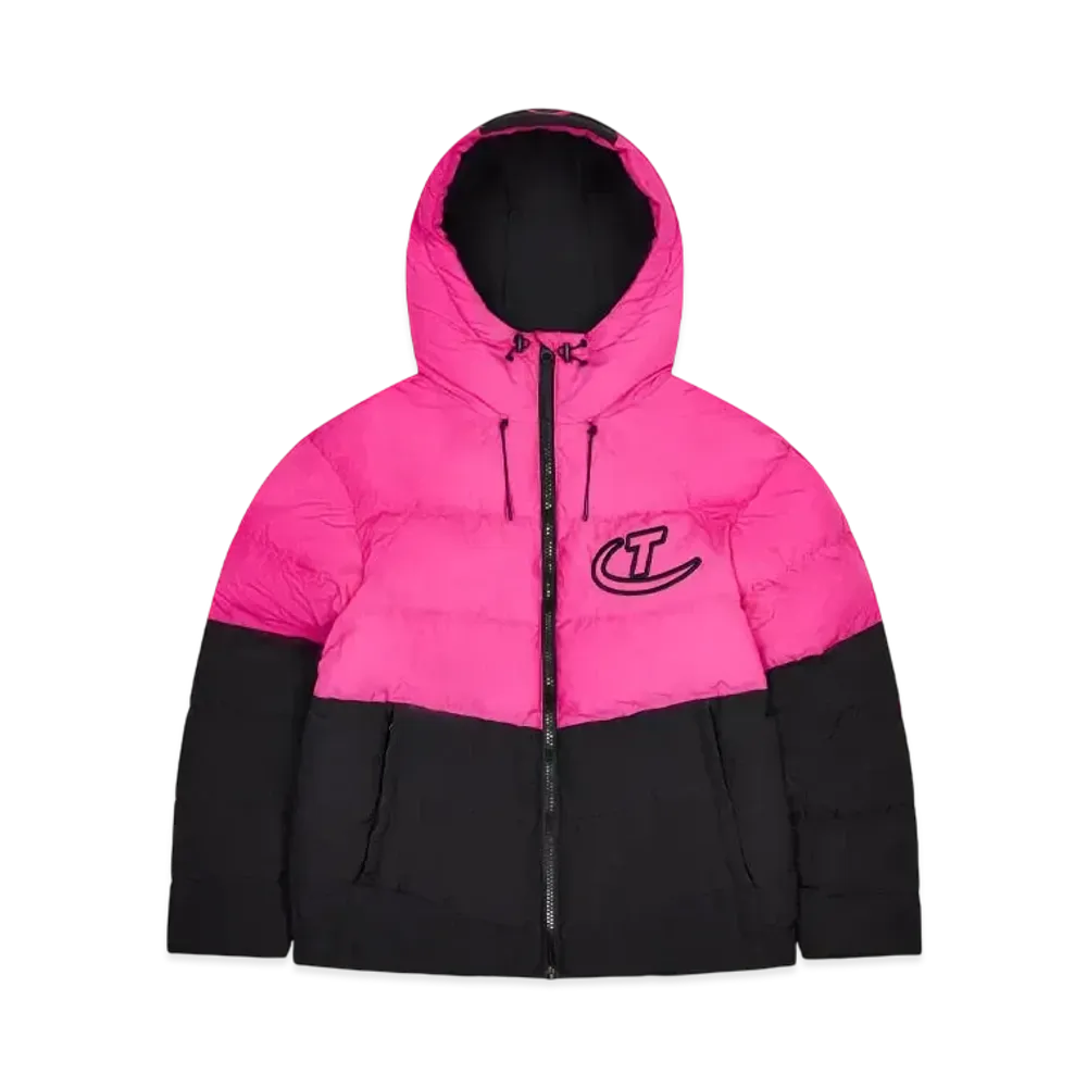 TRAPSTAR Hyperdrive Hooded Puffer "Black/Pink"