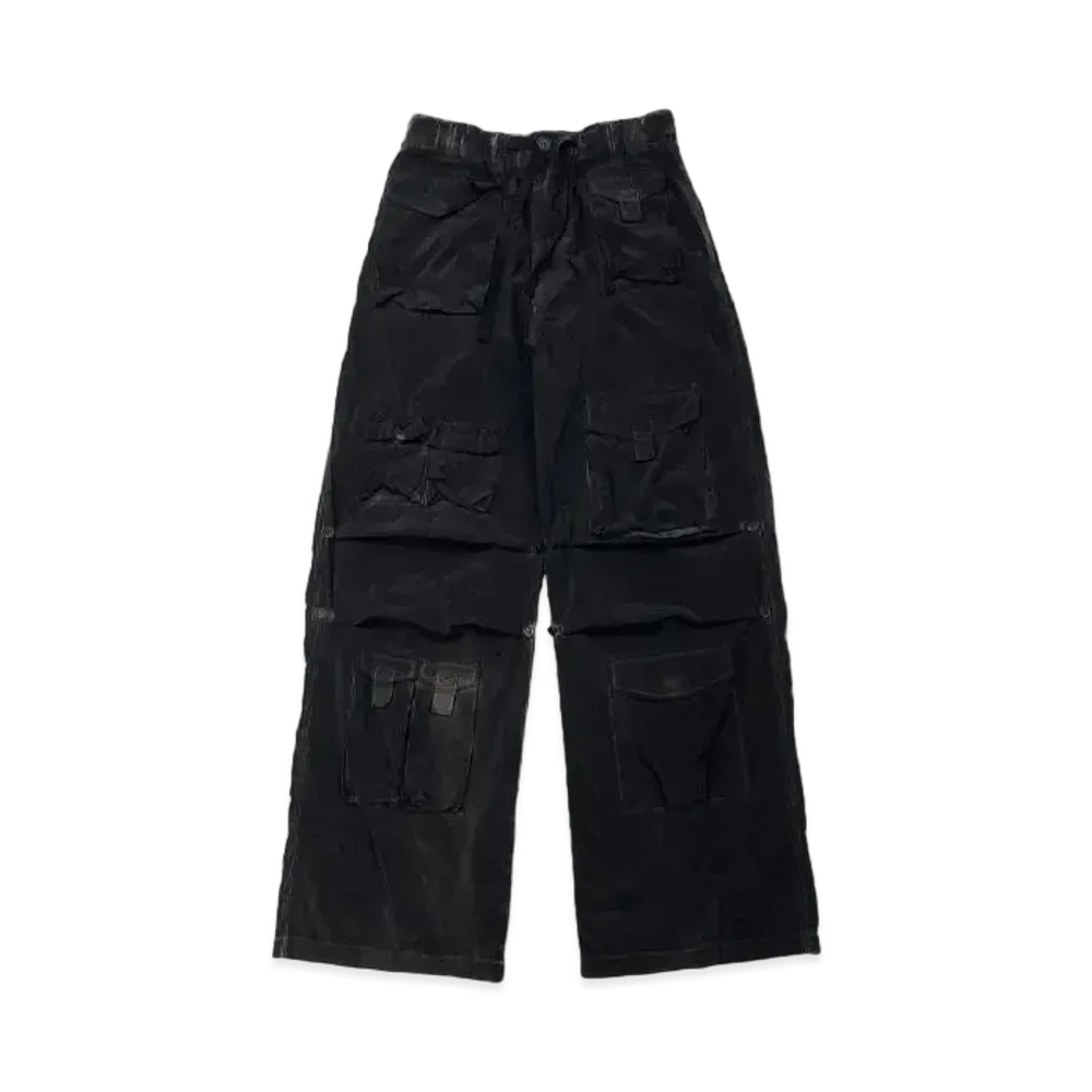 DAIRIKU Vintage Wash PKT Nylon Pants "Vintage Mud Black"