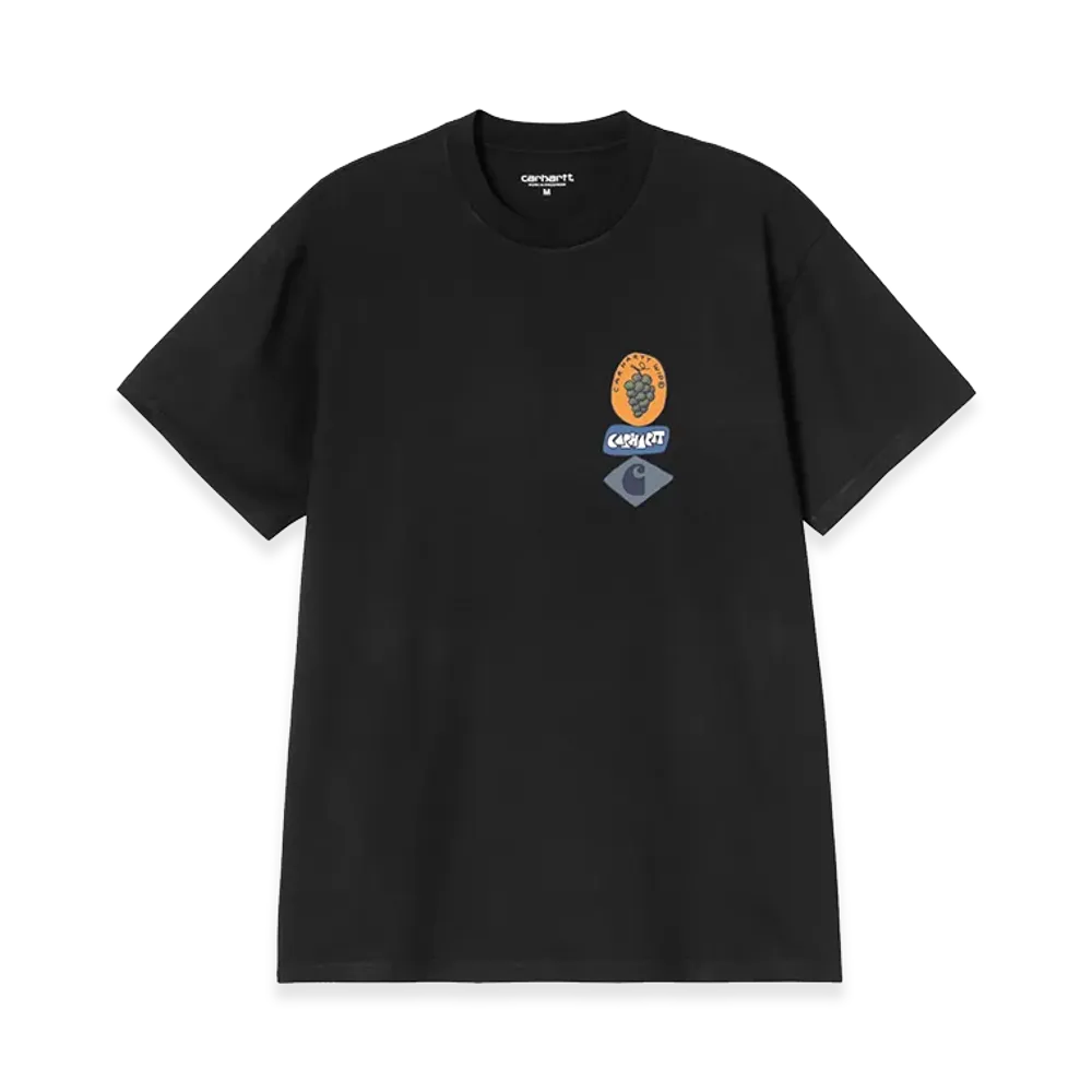 Carhartt WIP S/S Stacked Grapes T-Shirt "Black"