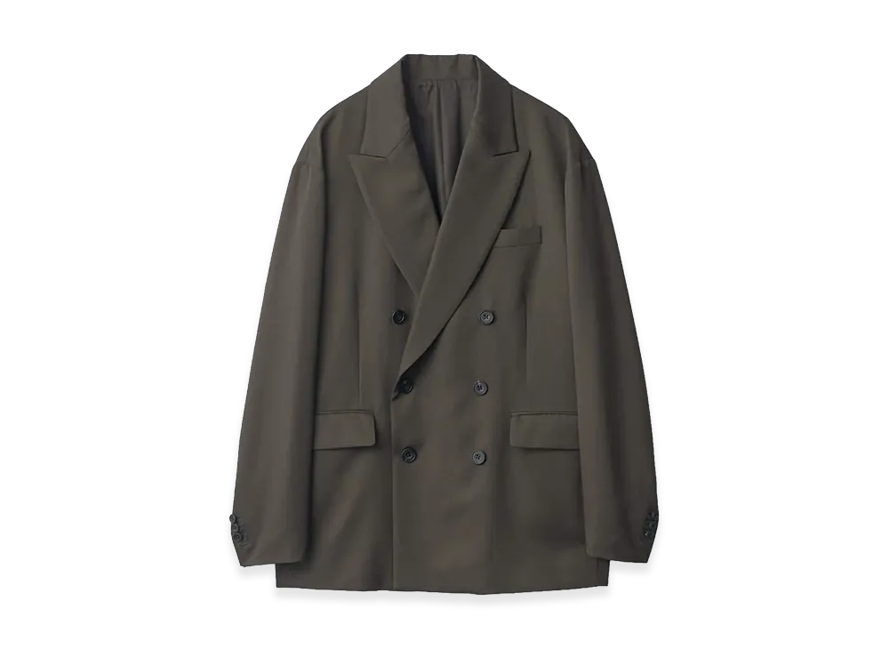 ssstein Oversized Double Breasted Jacket "Grey Khaki"