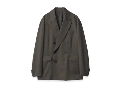 ssstein Oversized Double Breasted Jacket "Grey Khaki"
