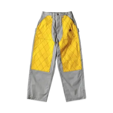 KAPITAL Canvas W Knee Rookie Painter Pants "Yellow"