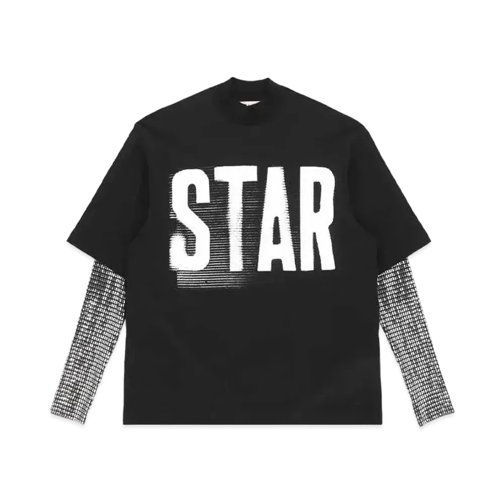 1017 ALYX 9SM Double Sleeve Mark Flood Tee "Black/Silver"