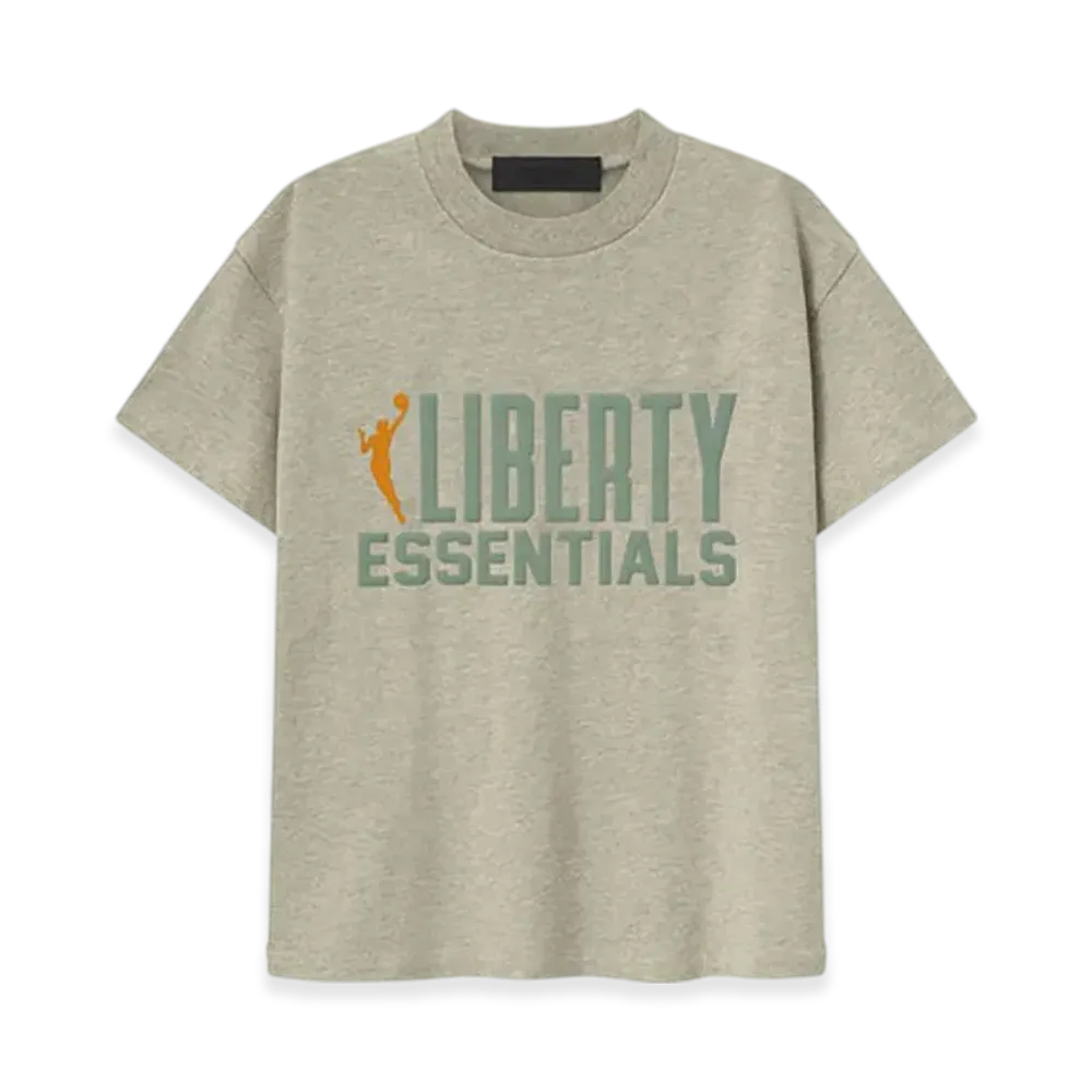 FEAR OF GOD ESSENTIALS Women's Liberty Classic Tee "Heather Stone"