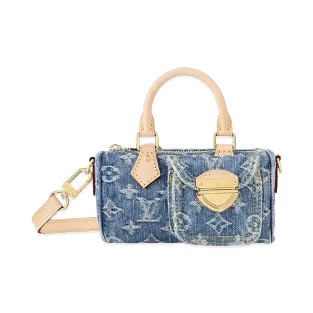 Louis Vuitton Nano Speedy Monogram Denim "Blue Denim"