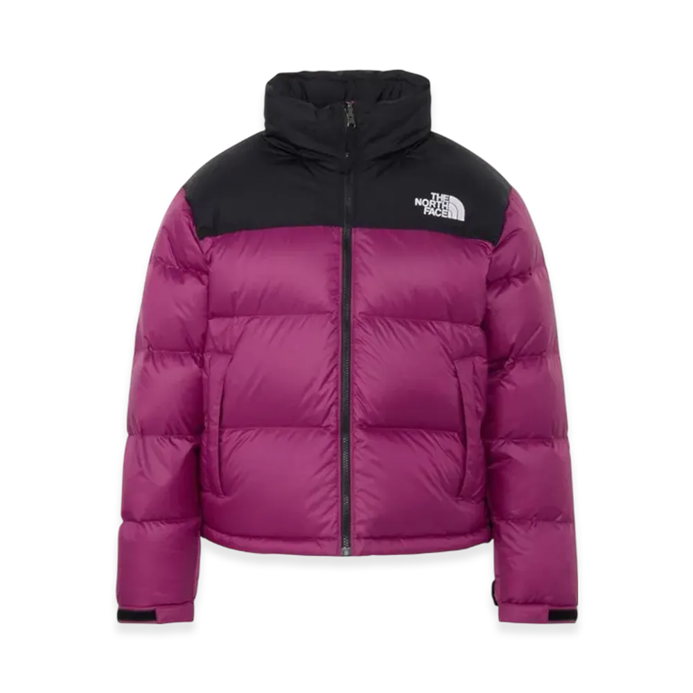 The North Face Short Nuptse Jacket "Black/Roxbury Pink"